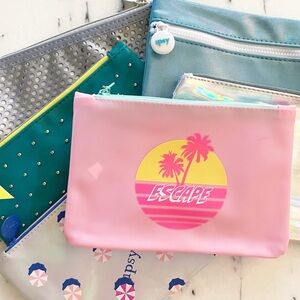 IPSY Lot Bundle Cosmetic Makeup Travel Bags Set of 6